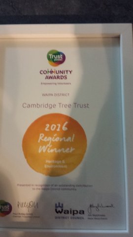 Environmental section awards 2016. Cambridge Tree Trust
